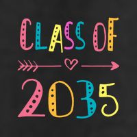 Class Of 2035 Graduation Golf Towel