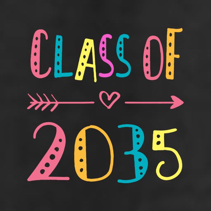 Class Of 2035 Graduation Golf Towel