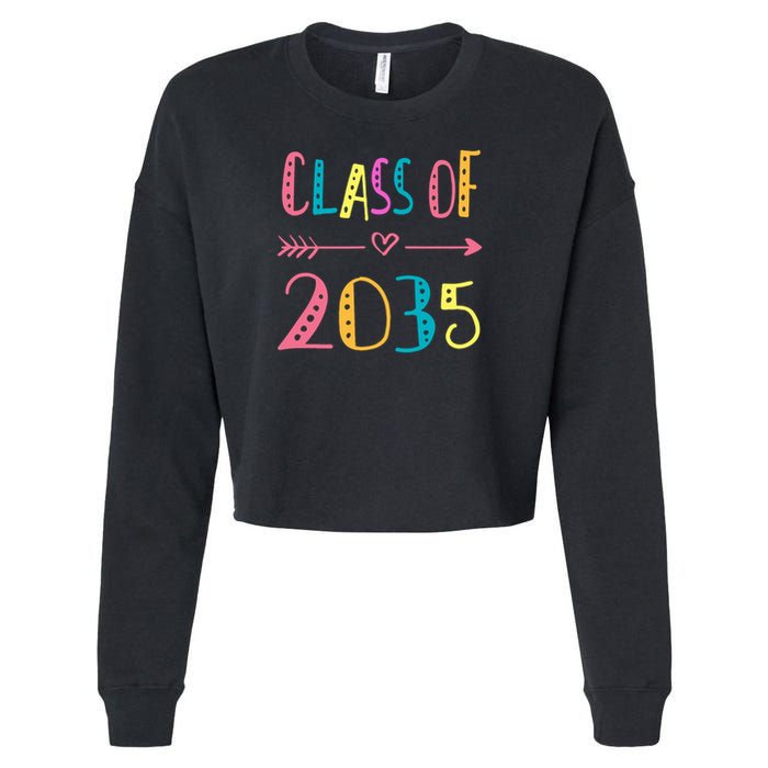 Class Of 2035 Graduation Cropped Pullover Crew