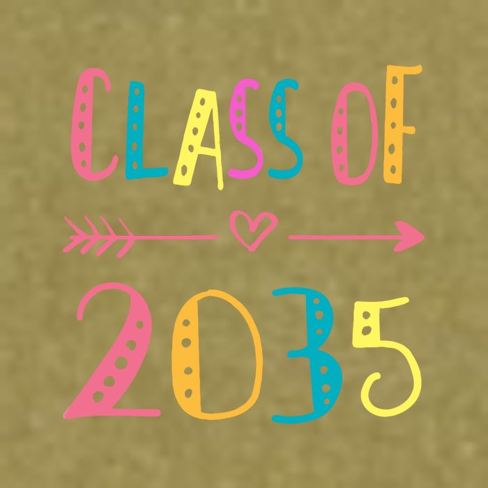 Class Of 2035 Graduation Garment-Dyed Women's Muscle Tee
