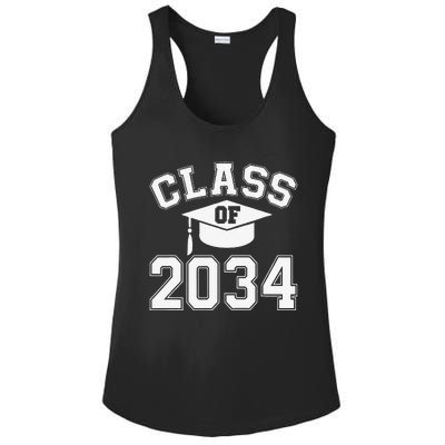 Class Of 2034 Grow With Me First Day Of Kindergarten Gift Ladies PosiCharge Competitor Racerback Tank