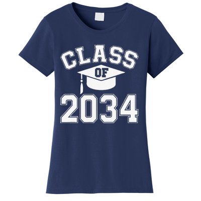 Class Of 2034 Grow With Me First Day Of Kindergarten Gift Women's T-Shirt