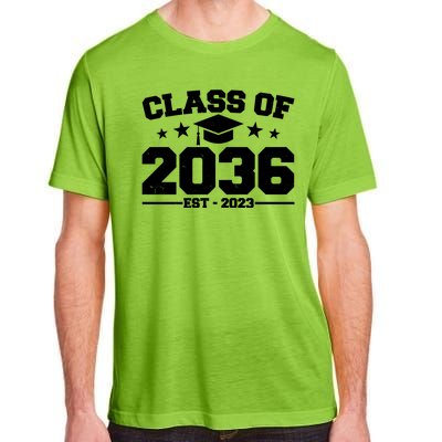 Class Of 2036 Grow With Me Kindergarten Graduation Adult ChromaSoft Performance T-Shirt