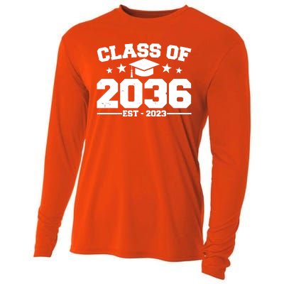 Class Of 2036 Grow With Me Kindergarten Graduation Cooling Performance Long Sleeve Crew