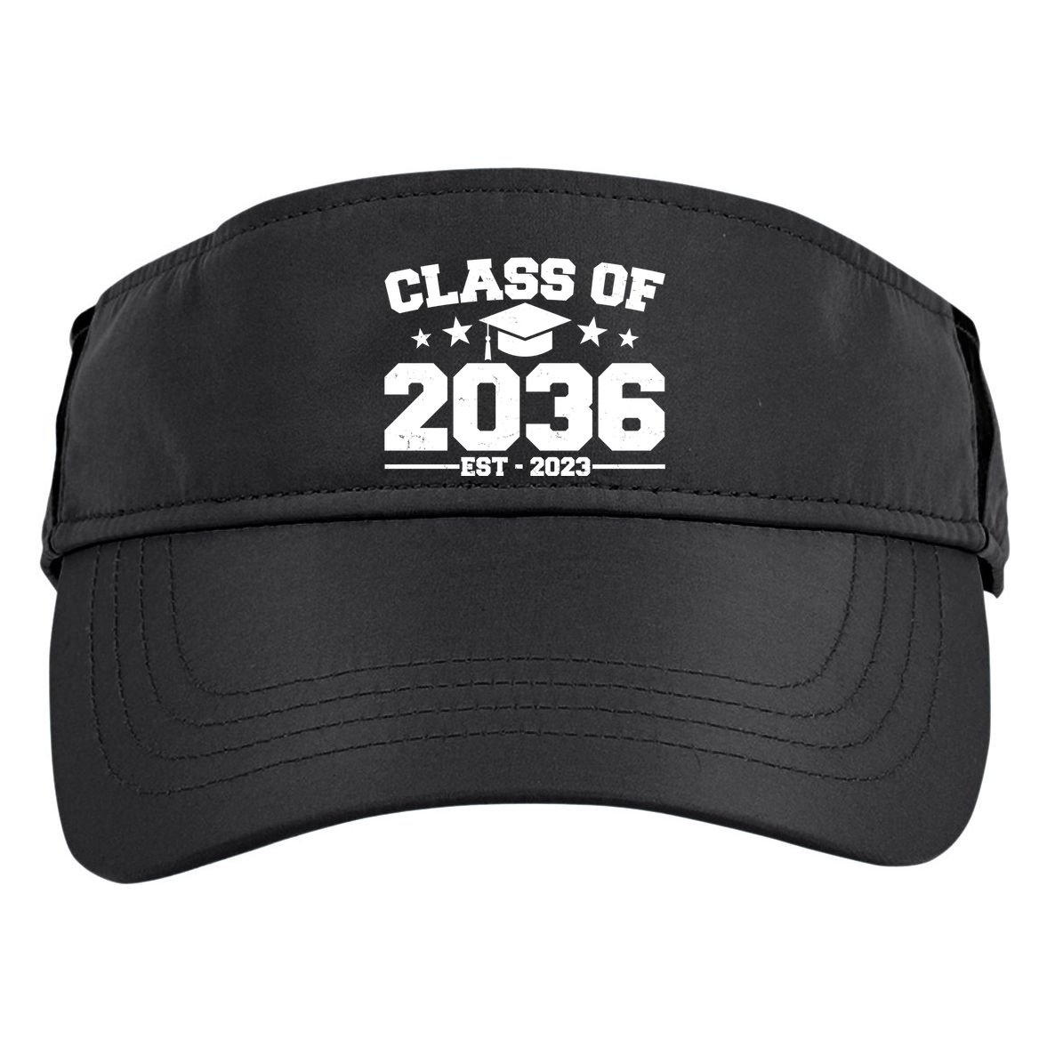 Class Of 2036 Grow With Me Kindergarten Graduation Adult Drive Performance Visor