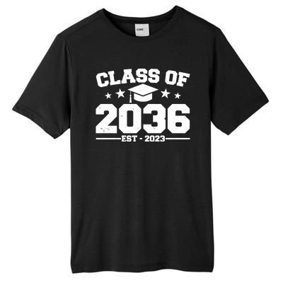 Class Of 2036 Grow With Me Kindergarten Graduation Tall Fusion ChromaSoft Performance T-Shirt