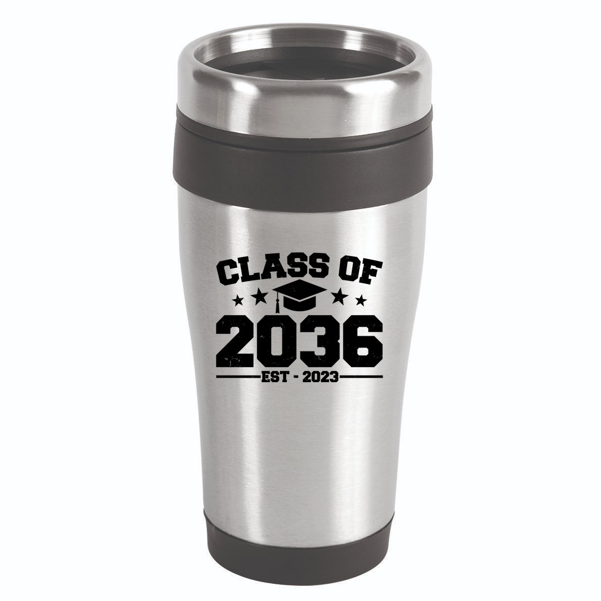Class Of 2036 Grow With Me Kindergarten Graduation 16oz Travel Tumbler