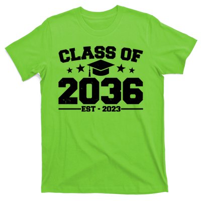 Class Of 2036 Grow With Me Kindergarten Graduation T-Shirt