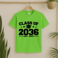 Class Of 2036 Grow With Me Kindergarten Graduation T-Shirt