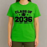 Class Of 2036 Grow With Me Kindergarten Graduation T-Shirt