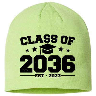 Class Of 2036 Grow With Me Kindergarten Graduation Sustainable Beanie