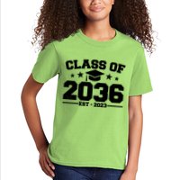 Class Of 2036 Grow With Me Kindergarten Graduation Kids T-Shirt