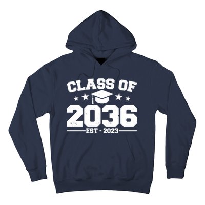 Class Of 2036 Grow With Me Kindergarten Graduation Hoodie