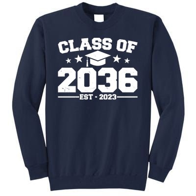 Class Of 2036 Grow With Me Kindergarten Graduation Tall Sweatshirt