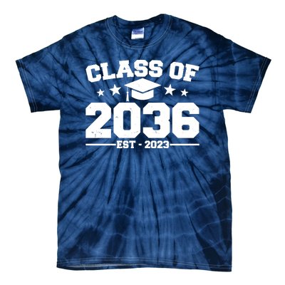 Class Of 2036 Grow With Me Kindergarten Graduation Tie-Dye T-Shirt