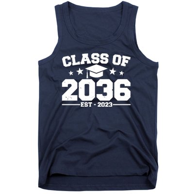 Class Of 2036 Grow With Me Kindergarten Graduation Tank Top