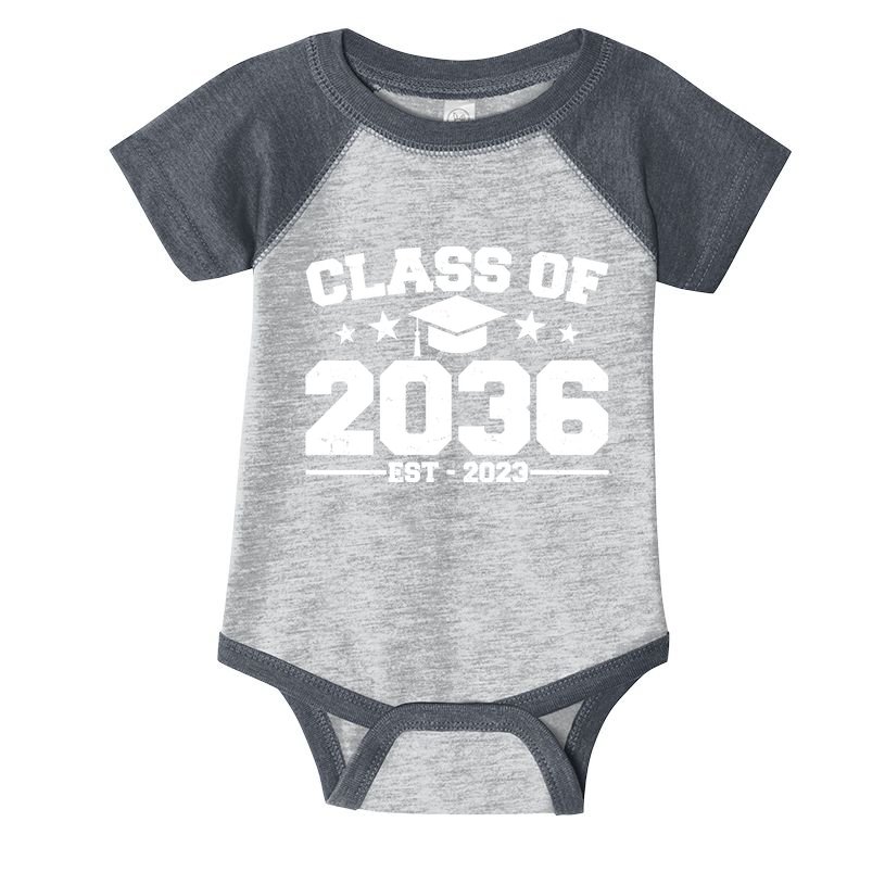 Class Of 2036 Grow With Me Kindergarten Graduation Infant Baby Jersey Bodysuit