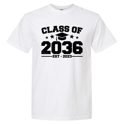 Class Of 2036 Grow With Me Kindergarten Graduation Garment-Dyed Heavyweight T-Shirt