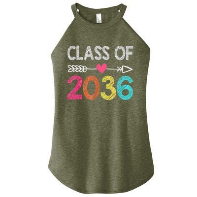 Class Of 2036 Grow With Me First Day Of Kindergarten Women's Perfect Tri Rocker Tank