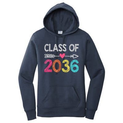 Class Of 2036 Grow With Me First Day Of Kindergarten Women's Pullover Hoodie