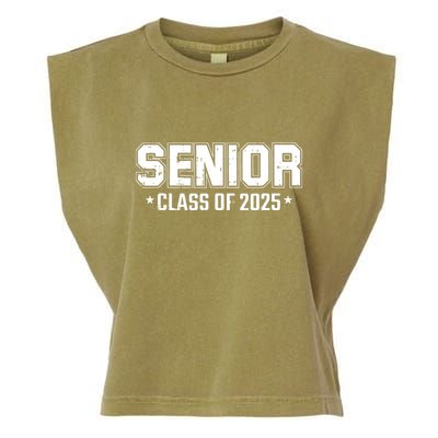 Class Of 2025 Senior Graduation High School College Graduate Garment-Dyed Women's Muscle Tee