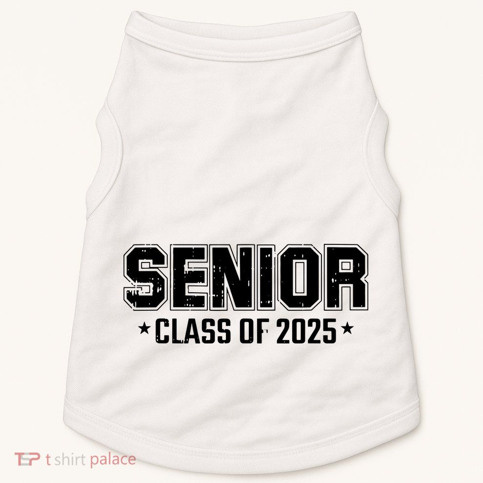 Class Of 2025 Senior Graduation High School College Graduate Doggie Tank