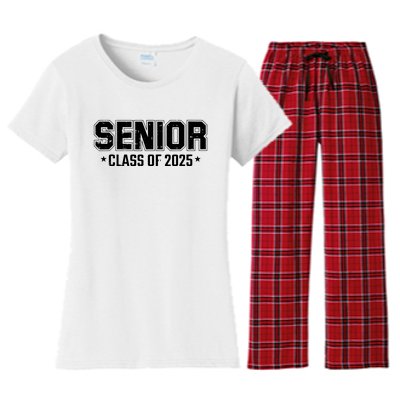 Class Of 2025 Senior Graduation High School College Graduate Women's Flannel Pajama Set