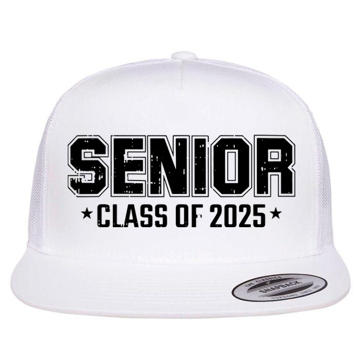 Class Of 2025 Senior Graduation High School College Graduate Flat Bill Trucker Hat