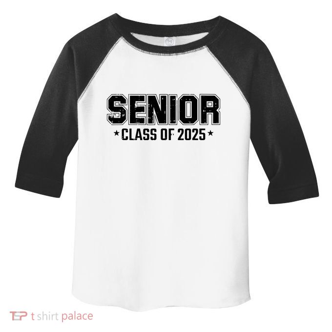 Class Of 2025 Senior Graduation High School College Graduate Toddler Fine Jersey T-Shirt
