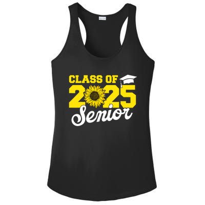 Class Of 2025 Senior 2025 Sunflower Back To School 2025 Girl Ladies PosiCharge Competitor Racerback Tank