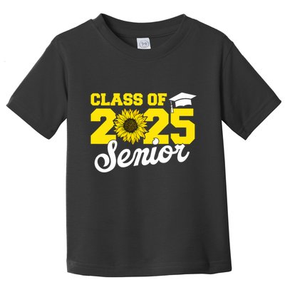 Class Of 2025 Senior 2025 Sunflower Back To School 2025 Girl Toddler T-Shirt