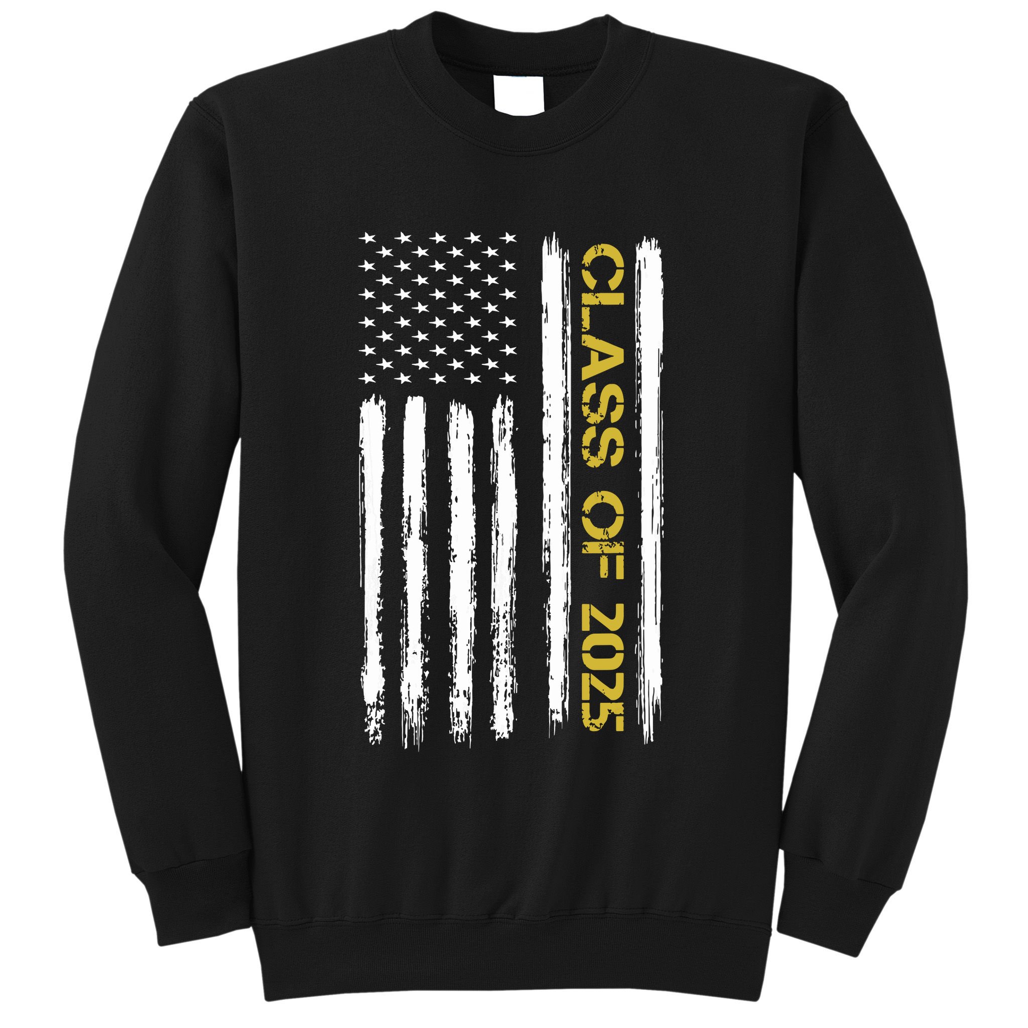Class Of 2025 Senior Patriotic American Flag Graduation Gift Sweatshirt