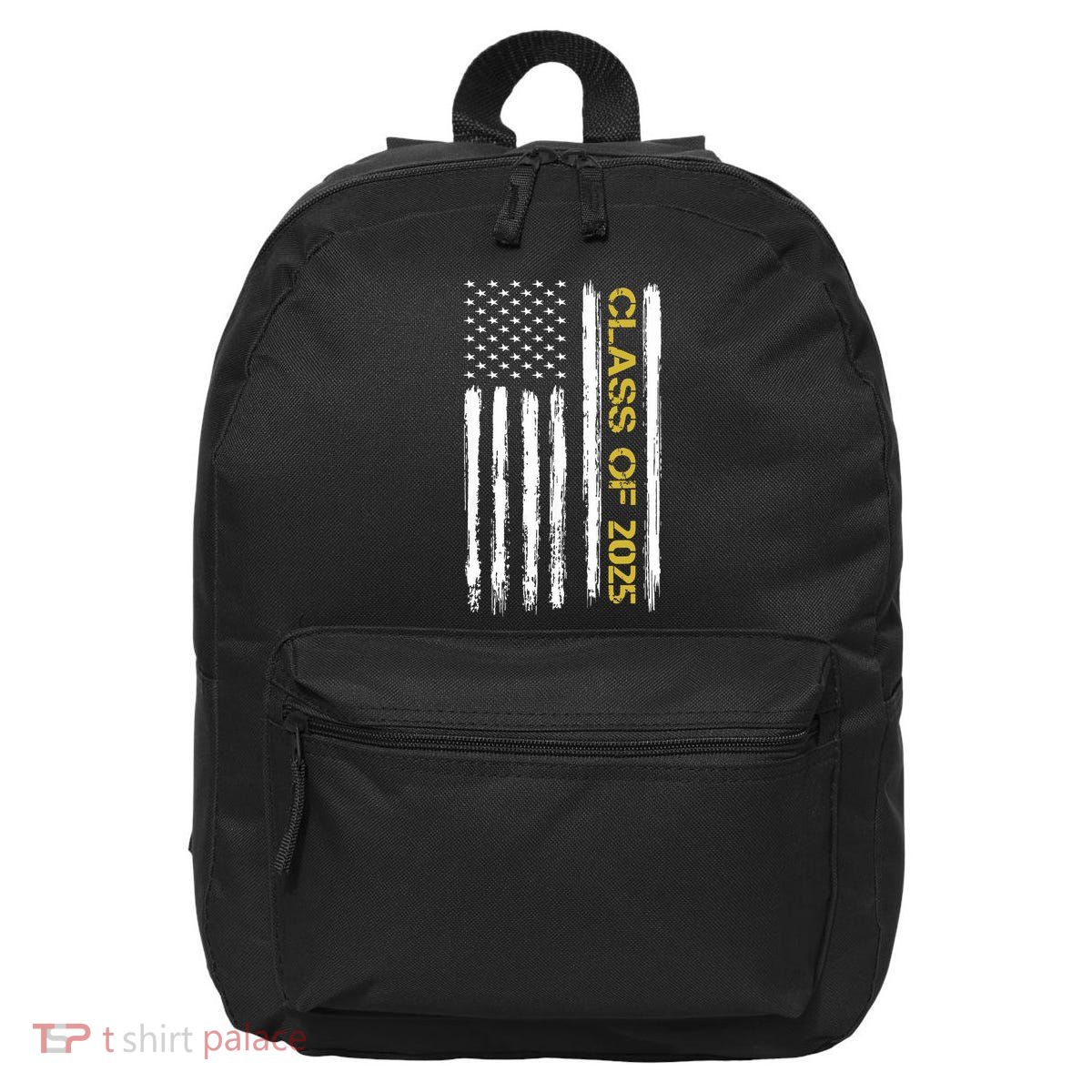 Class Of 2025 Senior Patriotic American Flag Graduation Gift 16 in Basic Backpack