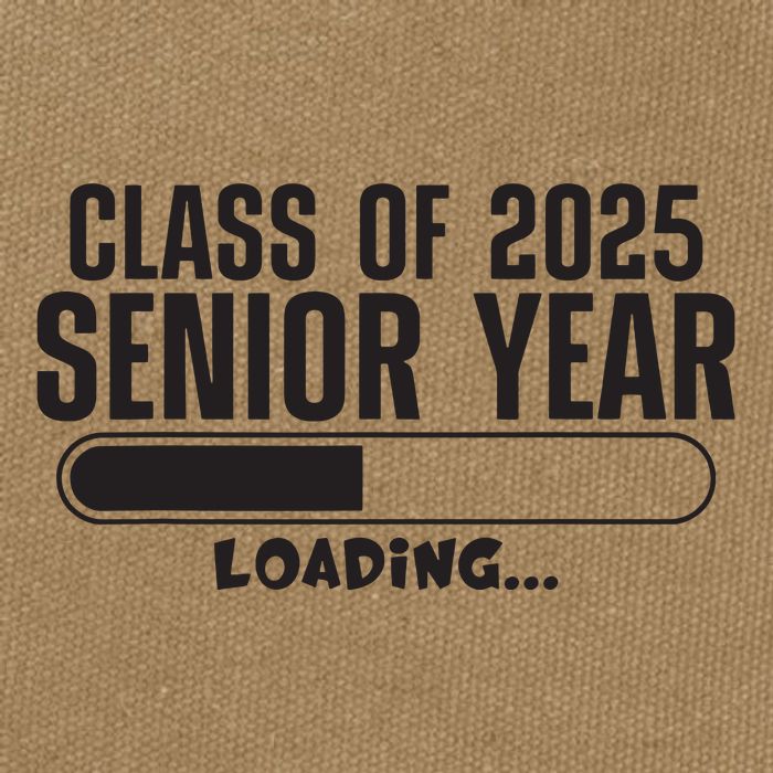 Class Of 2025 Senior Year Loading Funny Senior 2025 Cotton Canvas Backpack