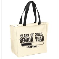 Class Of 2025 Senior Year Loading Funny Senior 2025 Zip Tote Bag