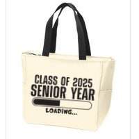 Class Of 2025 Senior Year Loading Funny Senior 2025 Zip Tote Bag
