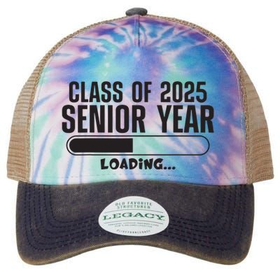 Class Of 2025 Senior Year Loading Funny Senior 2025 Legacy Tie Dye Trucker Hat