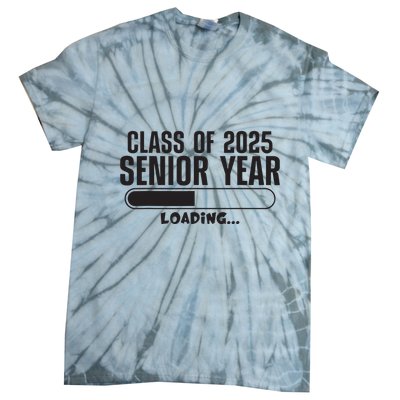 Class Of 2025 Senior Year Loading Funny Senior 2025 Tie-Dye T-Shirt