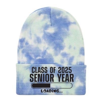 Class Of 2025 Senior Year Loading Funny Senior 2025 Tie Dye 12in Knit Beanie