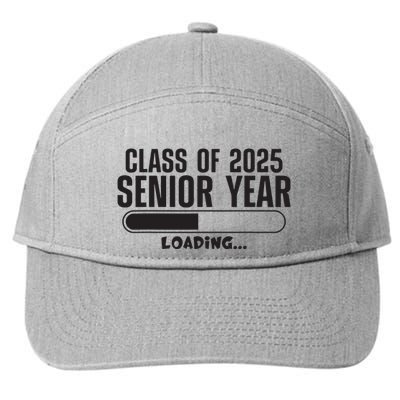 Class Of 2025 Senior Year Loading Funny Senior 2025 7-Panel Snapback Hat