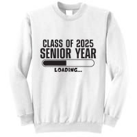 Class Of 2025 Senior Year Loading Funny Senior 2025 Sweatshirt