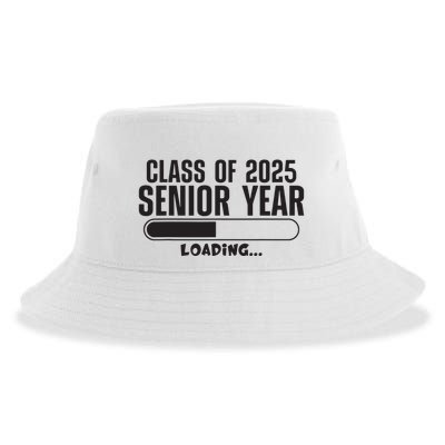 Class Of 2025 Senior Year Loading Funny Senior 2025 Sustainable Bucket Hat