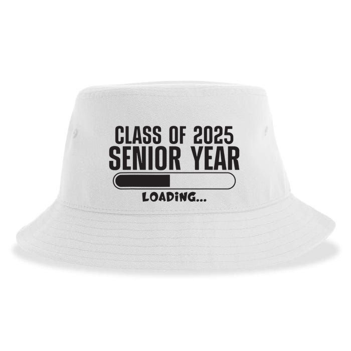 Class Of 2025 Senior Year Loading Funny Senior 2025 Sustainable Bucket Hat