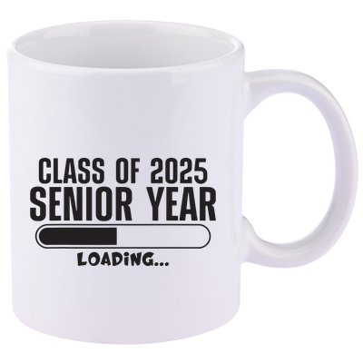Class Of 2025 Senior Year Loading Funny Senior 2025 11oz C Handle Ceramic Mug