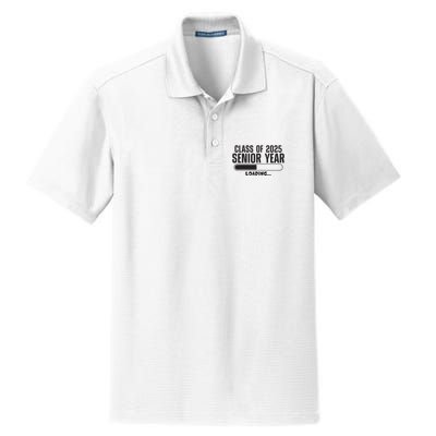 Class Of 2025 Senior Year Loading Funny Senior 2025 Dry Zone Grid Polo