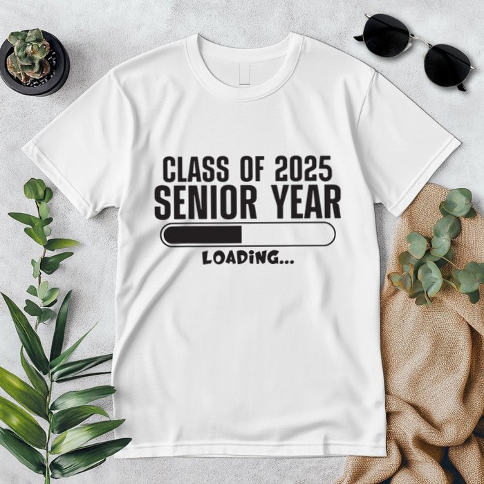Class Of 2025 Senior Year Loading Funny Senior 2025 Premium T-Shirt