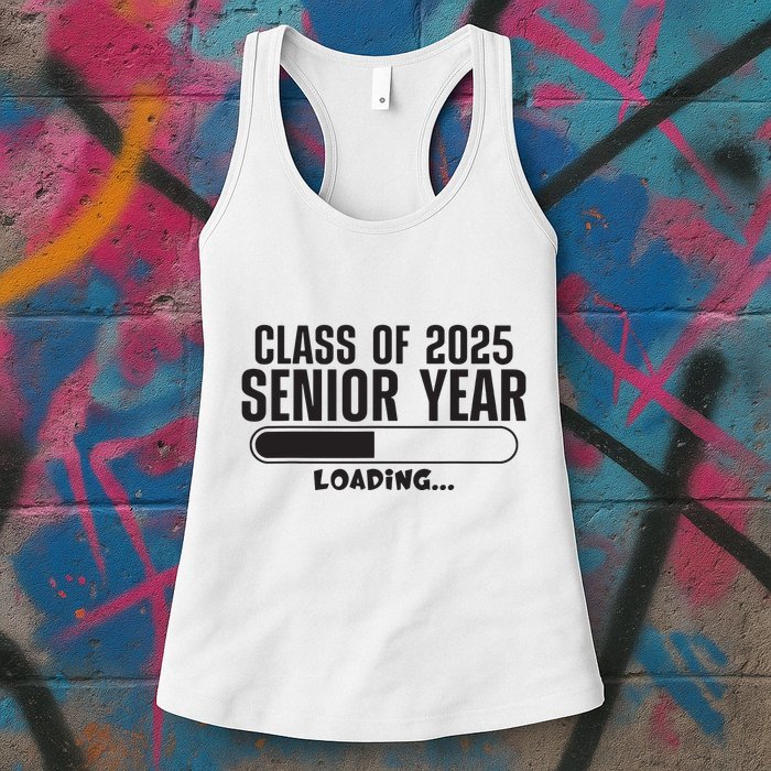 Class Of 2025 Senior Year Loading Funny Senior 2025 Womens Tank Top