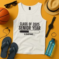 Class Of 2025 Senior Year Loading Funny Senior 2025 Tank Top