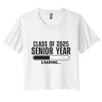Class Of 2025 Senior Year Loading Funny Senior 2025 Crop Top