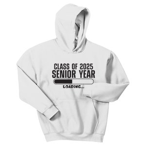 Class Of 2025 Senior Year Loading Funny Senior 2025 Kids Hoodie